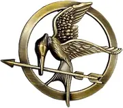 [NINJAMO] The Hunger Games Mockingjay Prop Pin Brooch Badge 1.5" in, Small, Aluminum, no gemstone