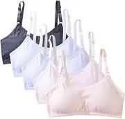 [GAOIYO] Teen Girls Seamless Training Bra Cotton Cami Wireless Bras Elastic