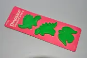 Hutzler 1991 Dinosaur Cookie Cutters Set of 3 Stegosaurus T-Rex Pterodactyl #662