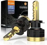 H7 Canbus LED Bulbs, 120W 30000LM Golden Key LED Kit High Lumens White 6500K, IP68 Waterproof and Advanced Cooling System, 2 Pack