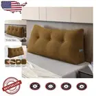 Large Gold Triangular Backrest Pillow for Day Beds & Sofa - Premium Comfort