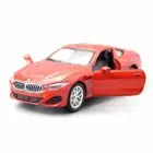 BMW M850i Toy Car 1/44 Scale Diecast Model Car Doors Open Gifts for Kids Red