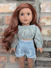 Vesper Custom American Girl Doll OOAK Red Hair Hazel Eyes Josefina