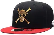 [Quanhaigou] Anime One Piece Character Cosplay Snapback Hat Skull Skeleton Baseball Cap Black