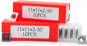 20pcs 11mm Square Carbide Inserts for Wood Lathe Turning Tools – Replacement