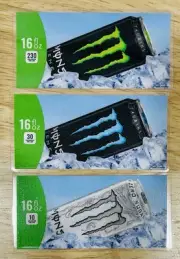 Vendo 721 - Vending Machine Drink Labels "Monster" Flavor Strips - 3.59" x 1.75"