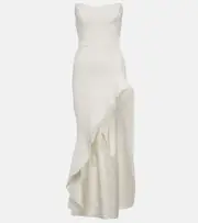 [Maticevski] Maticevski Divergence ruffle-trimmed gown AU 8 white