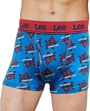 [Lee] Men's Boxer Briefs, Open Front, Short, Star Pattern A, LL