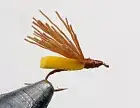 6 BARBED Hook #16 small foam caddis for, Panfish, Bass, Trout bream