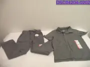 Boy's Size XS 4-5 Wonder Nation Grey Flannel Pants and Short Sleeve Polo