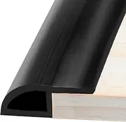 Floor Transition Strip, Rubber Door Threshold, 35mm (W) x 1m (L) Carpet to Laminate Door Strip, Self Adhesive Carpet Tiles Edge PVC Threshold Trim and Edgings Floor Edging