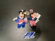 Disney beanie baby uncle sam goofy, mn betsy ross