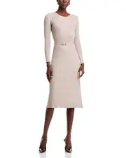 Elie Tahari The Leith Long Sleeve Lurex Sweater Dress