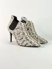 WITTNER RADELLA ANACONDA PRINT TEXTURED LEATHER Ankle BOOTS 40 9 RRP $229 Grey