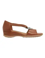 [Wide Steps] Caroline Mid Brown Glove Sandals
