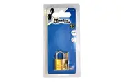 Master Lock Padlock Brass Essential Value 30mm 4 Pack Lock Security Protection
