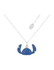 [Couture Kingdom] Disney Lilo And Stitch Crystal Silhouette Necklace in Silver
