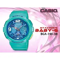 在飛比找蝦皮購物優惠-CASIO 時計屋 手錶 Baby-G BGA-190-3B