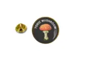 pins pin's badge metal lapel hat button toxic mushroom