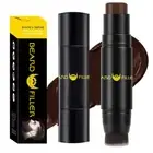 Men Beard Contour Pen Waterproof Beard Filler Stick for Care Tool (Dark Brown) A