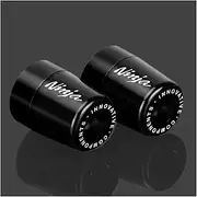 Velospeed Handlebar Grip End For Ninja 250 300 400 650 1000 400R 250R 250SX 1000SX H2R ZX14R ZX10R ZX6R Motorcycle CNC Aluminum Handlebar Bar Ends Plug Balance Pad Accessories (black)