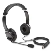 Kensington K97601WW Hi-Fi Headphones w/ Microphone & 6' Cord - Black New