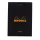 法國RHODIA 上掀式騎馬釘橫線筆記本/ A7/ Black/ Lined