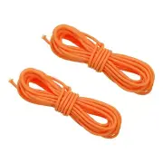 2pcs Archery D Loop Rope 10 FT, Bow String Release Nocking Loop, Orange