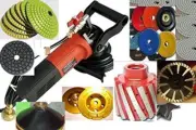 Sinkwork Kit for Cut Polish Granite Undermount Sink Convex Polishing Pad, Zero T