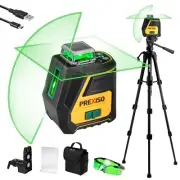 PREXISO 360 Laser Level with Tripod - IP54 Rechargeable Wide Angle Vertical L...