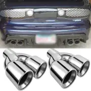 Pair of Car Muffler Tip 2.5" Inlet 3.5" Outlet For Pontiac Firebird Trans Am WS6