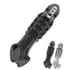 Penis Sleeve Extensions Adult Men's Condoms Enlargement Delay Sex Ring Cover Toy