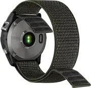 YOOSIDE 22 mm Loop Nylon Strap for Garmin EPIX Pro 47 mm/Fenix 6 / Fenix 5 / Fenix 7, Ultralight Quick Drying Loop Washable Watch Strap for Forerunner 955, Instinct 2