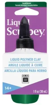 Sculpey Liquid 1oz-Emerald Metallic