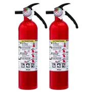 Kidde Basic Use Fire Extinguisher Aluminum 1A10BC With Bracket and Stickers