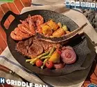 Glasslock 38cm Griddle Pan Cast Aluminium Grill Frying Teppanyaki Skillet Round