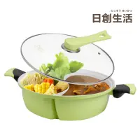 在飛比找momo購物網優惠-【日創生活】韓國 Didinika 麥飯石不沾鴛鴦鍋-30c