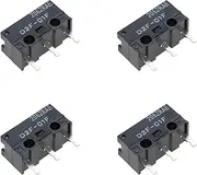 4pcs D2F-01F Micro Switch Mouse Limit Switch 10 Million Clicks 0.7N Mouse Micro Switch Suitable for Computer Mouse Game Controllers Industrial Control Equipment