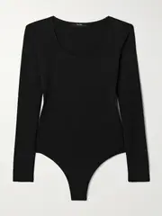 [THE PARK] THE PARK - Donna Stretch-tencel™ Lyocell Jersey Thong Bodysuit - Black - x small x small Black