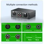 High Fidelitys RCAs Audios Splitter Selectors 4 in 1 Out for Turntables and