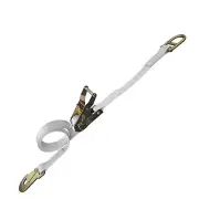 USA 1" x 12' Event & Canop Ratchet Tent Strap with Snap Hook & Double Bar D-Ring
