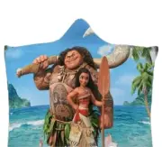 Moana Hooded Blanket Beach Towel Poncho Towel Large