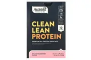 Nuzest, Clean Lean Protein, Wild Strawberry, 10 Packets, 0.9 oz (25 g) Each