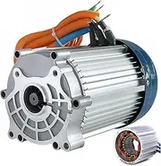 ZHOZHUT 1500W-4000W Electric Tricycle Motor 60V / 72V High Power DC Brushless Motor, Pure Copper Core Motor, 4-Hole 18-Tooth Motor for Electric Tricycle, Quad Bike, DIY Accessories