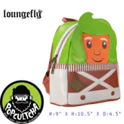 Willy Wonka - Oompa Loompa Cosplay 10” Faux Leather Mini Backpack ** New **