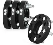 OMT 5x4.5 Hubcentric Wheel Spacers 1 inch 70.5mm Bore with M14x1.5 Studs Compatible with 2015-2022 Ford Mustang EcoBoost 2020-2022 Explorer, 25mm Hub 5x114.3 Wheel Spacer Kit, Set of 4