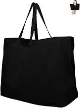 27" Large Canvas Tote Bag - Extra Big Largest Reusable