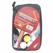 Boliprince Table Tennis Racket Set - 2 Ping Pong Paddles, 3 Balls in Zip Case