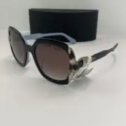 Original Prada Black Blue Green Gradient SPR 16U Etiquette Square Sunglassdescri