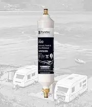 Puretec Portable Inline Water Filter Kit with Brass Hose Connectors
